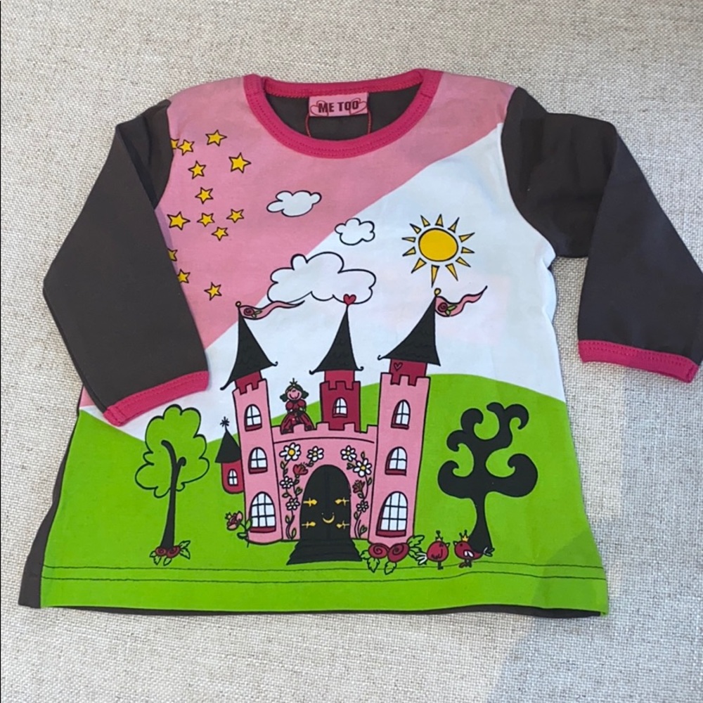 Me too long sleeve shirt 3-6 m